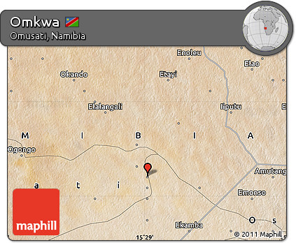 Satellite Map of Omkwa