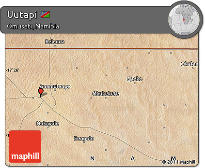 Satellite Map of Uutapi