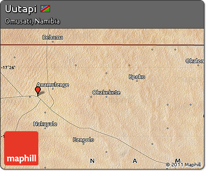 Satellite Map of Uutapi
