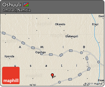 Shaded Relief Map of Oshuuli