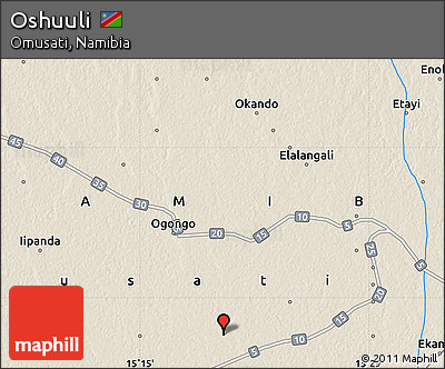 Shaded Relief Map of Oshuuli