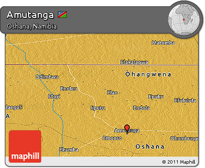 Physical Panoramic Map of Amutanga