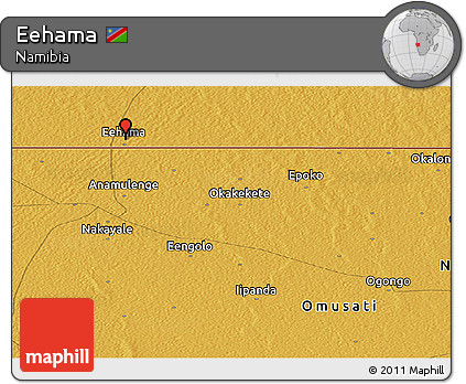 Physical Panoramic Map of Eehama