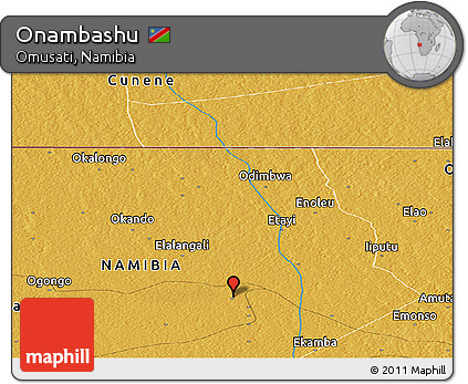 Physical Panoramic Map of Onambashu