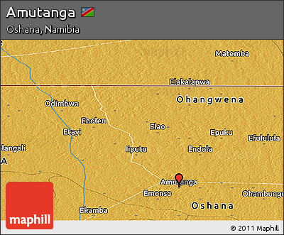 Physical Panoramic Map of Amutanga