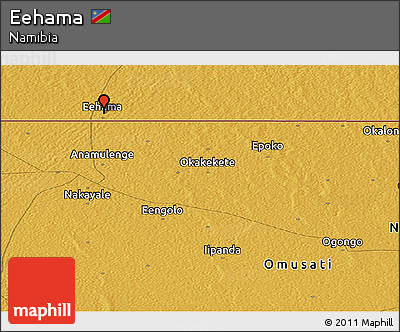 Physical Panoramic Map of Eehama