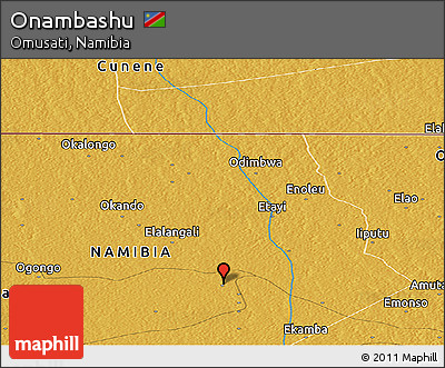 Physical Panoramic Map of Onambashu