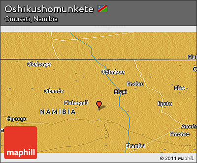 Physical Panoramic Map of Oshikushomunkete