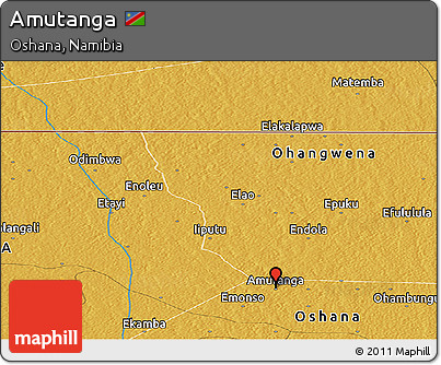 Physical Panoramic Map of Amutanga