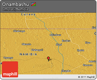Physical Panoramic Map of Onambashu