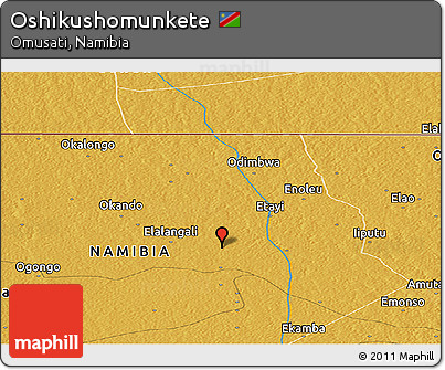 Physical Panoramic Map of Oshikushomunkete