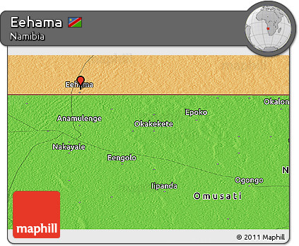 Political Panoramic Map of Eehama