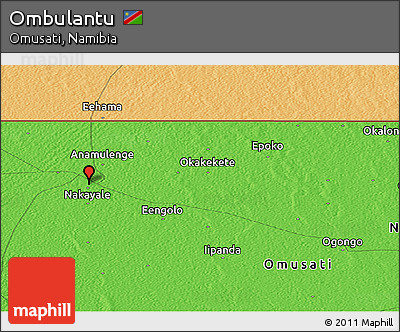 Political Panoramic Map of Ombulantu
