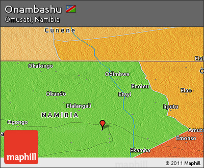 Political Panoramic Map of Onambashu