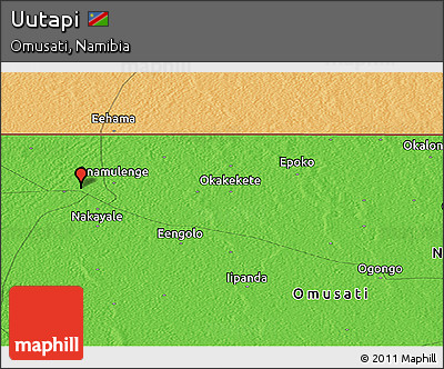 Political Panoramic Map of Uutapi