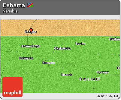 Political Panoramic Map of Eehama