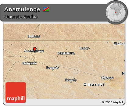 Satellite Panoramic Map of Anamulenge