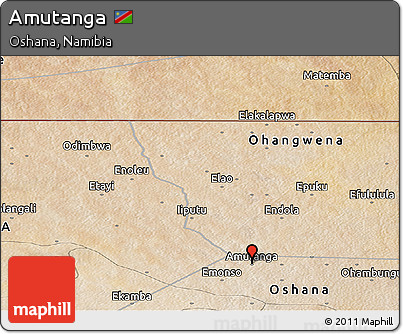 Satellite Panoramic Map of Amutanga