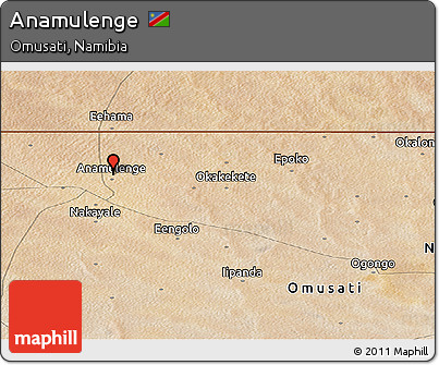 Satellite Panoramic Map of Anamulenge