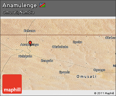 Satellite Panoramic Map of Anamulenge