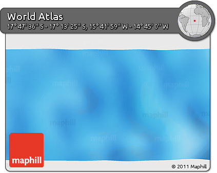 Physical 3D Map of the Area around 17° 30' 31" S, 15° 13' 29" W