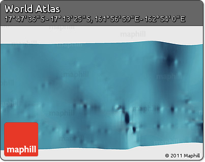 Satellite 3D Map of the Area around 17° 30' 31" S, 162° 25' 30" E