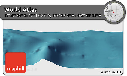 Satellite Panoramic Map of the Area around 17° 30' 31" S, 164° 7' 30" E