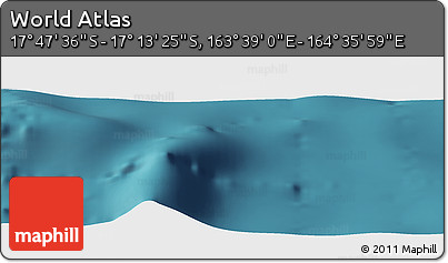 Satellite Panoramic Map of the Area around 17° 30' 31" S, 164° 7' 30" E
