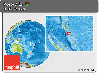 Physical Location Map of Port-Vila