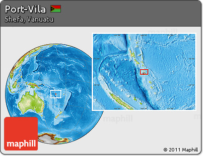 Physical Location Map of Port-Vila