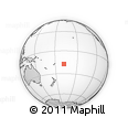 Outline Map of the Area around 17° 30' 31" S, 168° 13' 29" W, rectangular outline