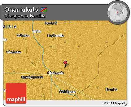 Physical 3D Map of Onamukulo