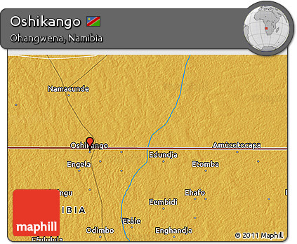 Physical 3D Map of Oshikango