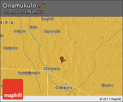 Physical 3D Map of Onamukulo