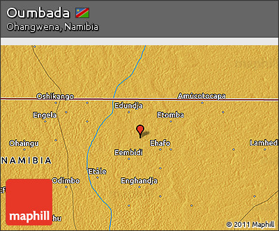 Physical 3D Map of Oumbada