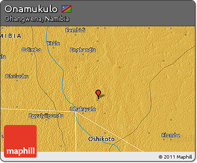 Physical 3D Map of Onamukulo