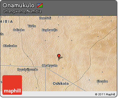 Satellite 3D Map of Onamukulo