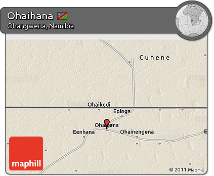 Shaded Relief 3D Map of Ohaihana