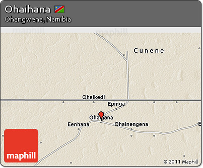 Shaded Relief 3D Map of Ohaihana