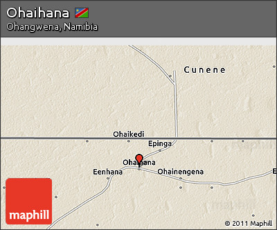 Shaded Relief 3D Map of Ohaihana