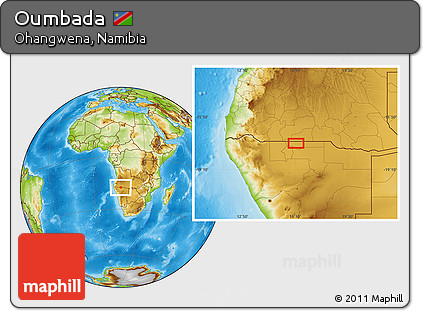 Physical Location Map of Oumbada