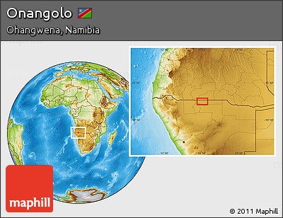 Physical Location Map of Onangolo