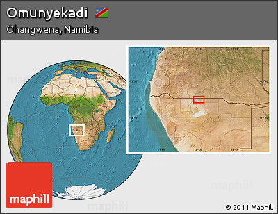 Satellite Location Map of Omunyekadi