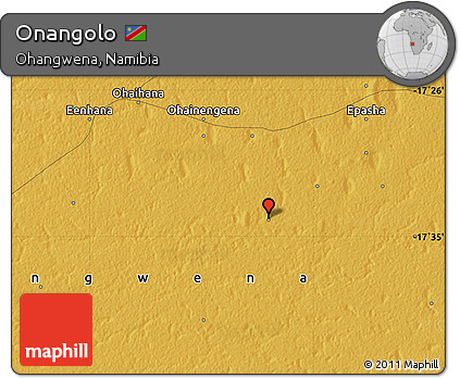 Physical Map of Onangolo