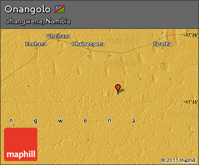 Physical Map of Onangolo