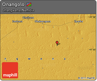Physical Map of Onangolo