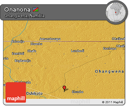 Physical Panoramic Map of Onanona