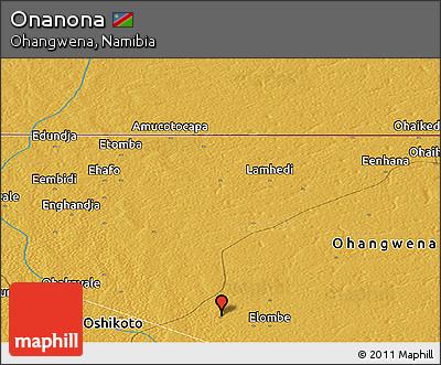 Physical Panoramic Map of Onanona