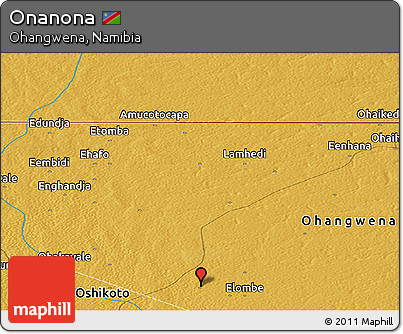 Physical Panoramic Map of Onanona