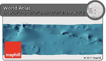 Satellite Panoramic Map of the Area around 17° 30' 31" S, 174° 19' 29" E